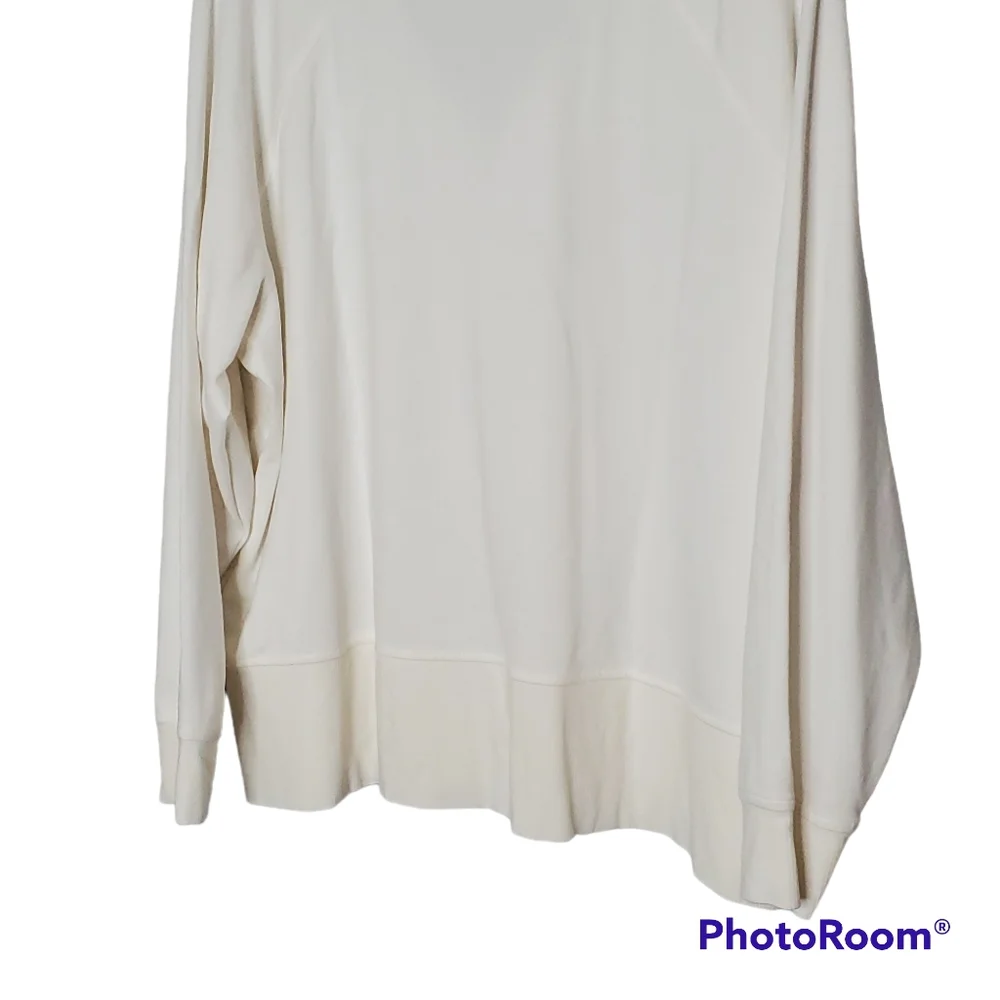 Athleta eastbound sweatshirt pullover‎ in magnolia white plus size 2x soft luxe